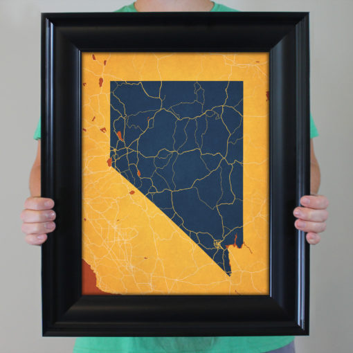 Nevada Map Art by City Prints - Image 4