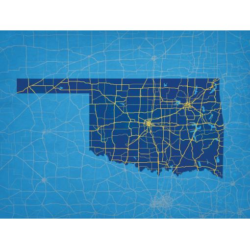 Detailed map of Texas highlighting road networks and highways, representing The Map Shop’s focus on geographic maps, travel guides, and routing solutions.