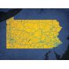 Pennsylvania Map Art by City Prints