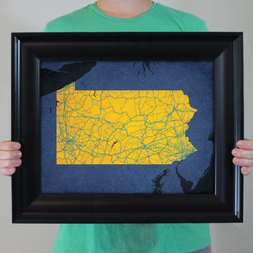 Pennsylvania Map Art by City Prints - Image 4