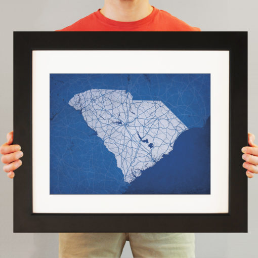 South Carolina Map Art by City Prints - Image 3