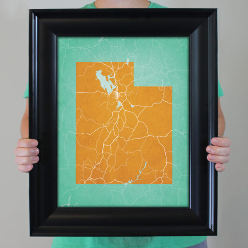 Utah Map Art by City Prints - Image 4