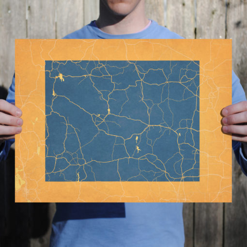Wyoming Map Art by City Prints - Image 2