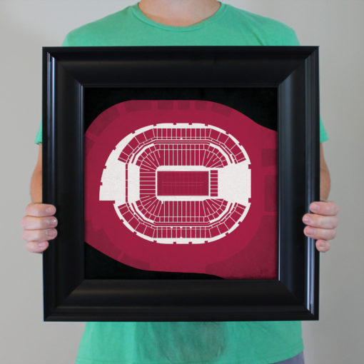 Univeristy of Phoenix Stadium Map Art by City Prints - Image 4