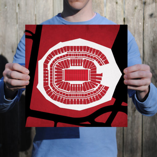 Mercedes-Benz Stadium Map Art by City Prints - Image 2