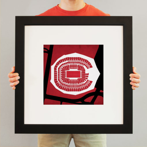 Mercedes-Benz Stadium Map Art by City Prints - Image 3