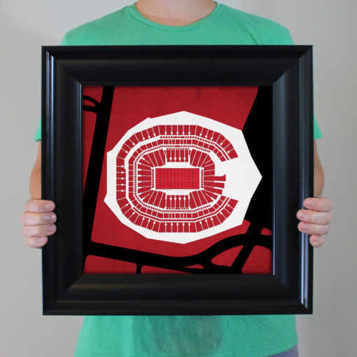 Mercedes-Benz Stadium Map Art by City Prints - Image 4