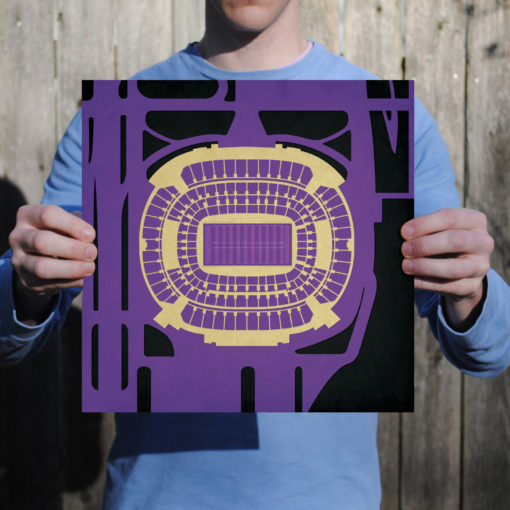 M&T Bank Stadium Map Art by City Prints - Image 2