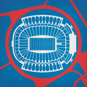 New Era Field Map Art by City Prints
