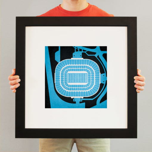 Bank of America Stadium Map Art by City Prints - Image 3