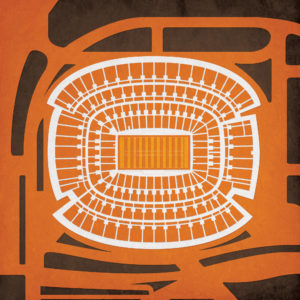 FirstEnergy Stadium Map Art by City Prints