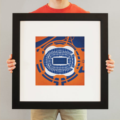 Sports Authority Field at Mile High Map Art by City Prints - Image 3