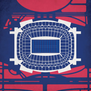 NRG Stadium Map Art by City Prints