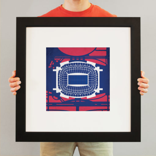 NRG Stadium Map Art by City Prints - Image 3