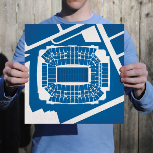 Lucas Oil Stadium Map Art by City Prints - Image 2