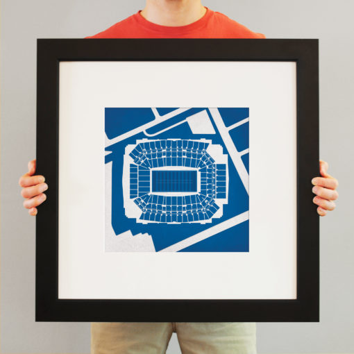 Lucas Oil Stadium Map Art by City Prints - Image 3
