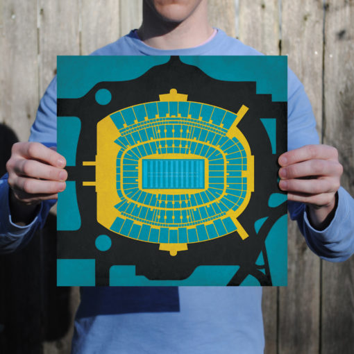 EverBank Field Map Art by City Prints - Image 2