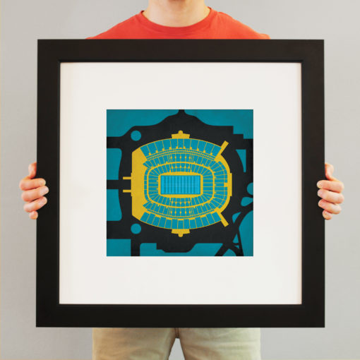 EverBank Field Map Art by City Prints - Image 3