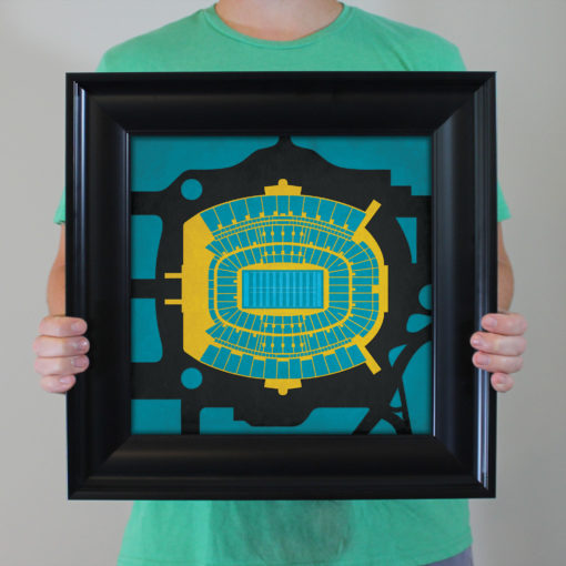 EverBank Field Map Art by City Prints - Image 4