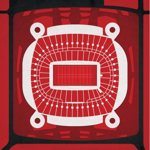 Arrowhead Stadium Map Art by City Prints