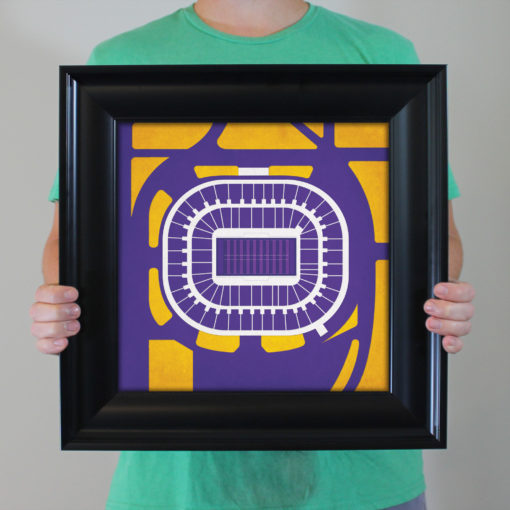 Hubert H. Humphrey Metrodome Map Art by City Prints - Image 4
