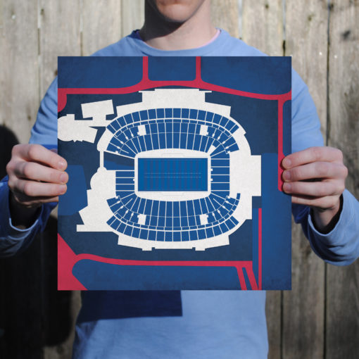Gillette Stadium Map Art by City Prints - Image 2