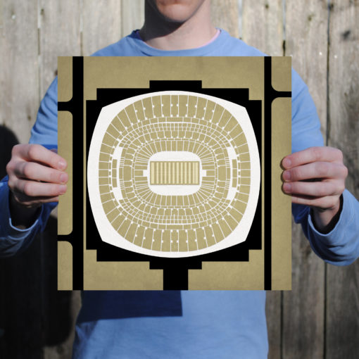 Mercedes-Benz Superdome Map Art by City Prints - Image 2