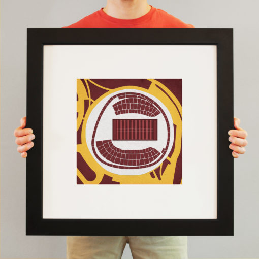Robert F. Kennedy Memorial Stadium Map Art by City Prints - Image 3