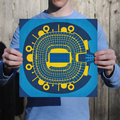 Qualcomm Stadium Map Art by City Prints - Image 2
