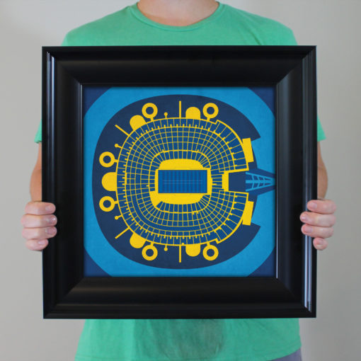 Qualcomm Stadium Map Art by City Prints - Image 4