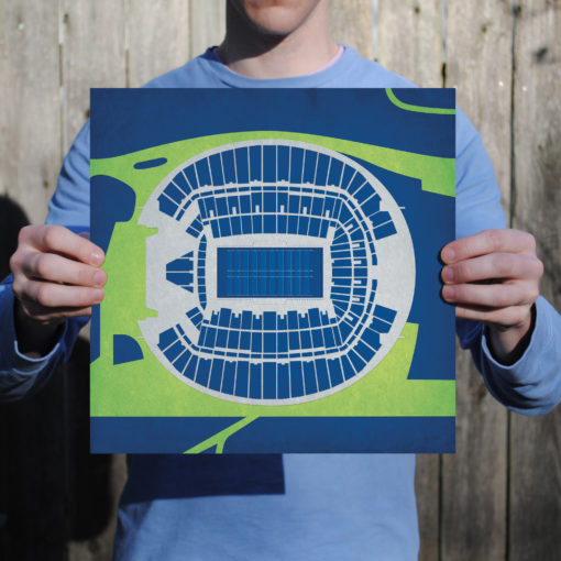 CenturyLink Field Map Art by City Prints - Image 2