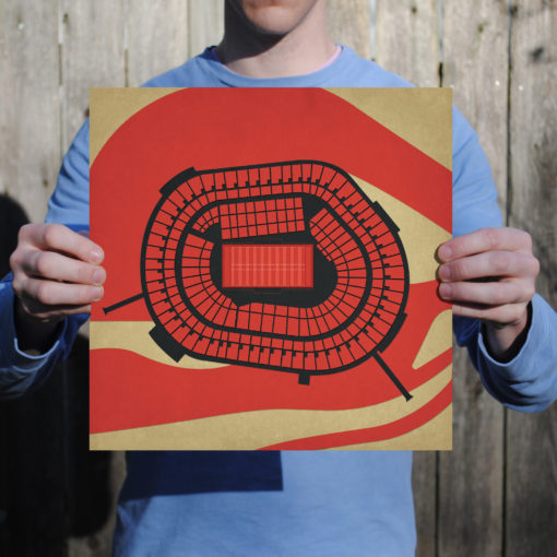Candlestick Park Map Art by City Prints - Image 2