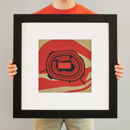 Candlestick Park Map Art by City Prints - Image 3