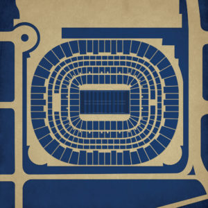 Dome at America's Center Map Art by City Prints