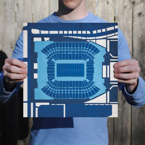 Nissan Stadium Map Art by City Prints - Image 2