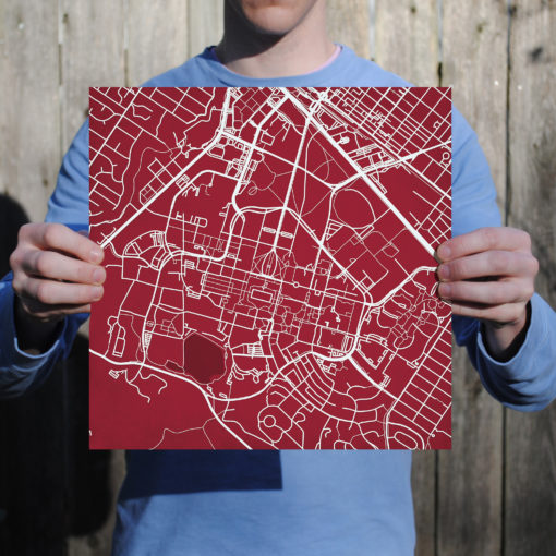 Stanford University Campus Map Art by City Prints - Image 3