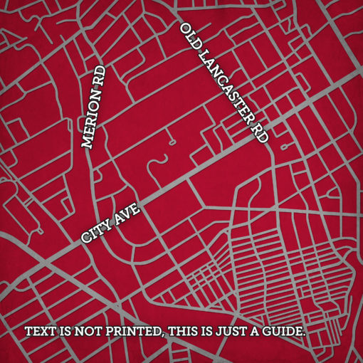 Saint Joseph's University Campus Map Art by City Prints - Image 2
