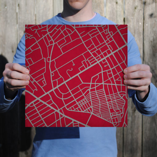 Saint Joseph's University Campus Map Art by City Prints - Image 3
