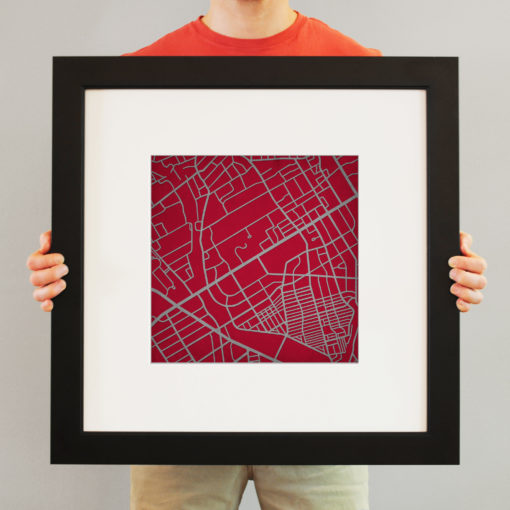 Saint Joseph's University Campus Map Art by City Prints - Image 5