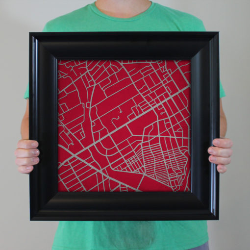 Saint Joseph's University Campus Map Art by City Prints - Image 4