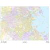 Boston, Massachusetts - Landscape by Map Sherpa