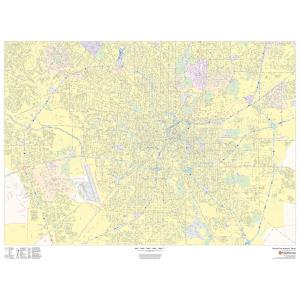 Central San Antonio, Texas - Landscape by Map Sherpa