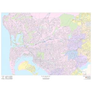 Central San Diego, California - Landscape by Map Sherpa