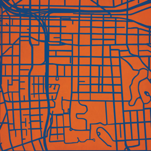 Syracuse University Campus Map Art by City Prints