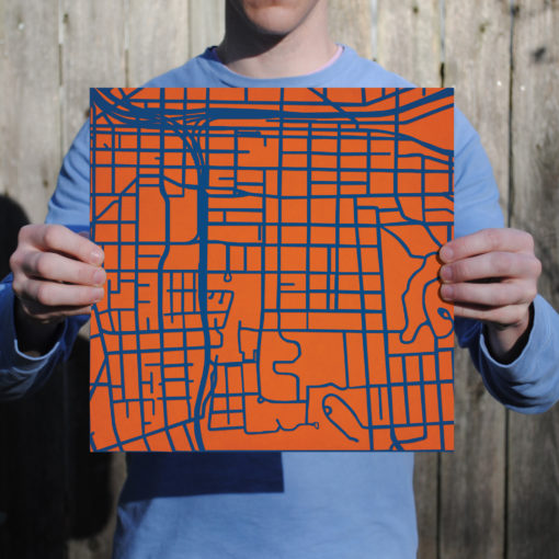 Syracuse University Campus Map Art by City Prints - Image 3