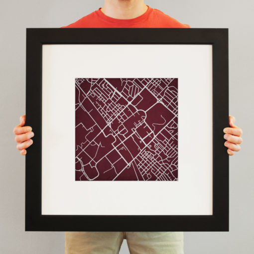 Texas A&M University Campus Map Art by City Prints - Image 4