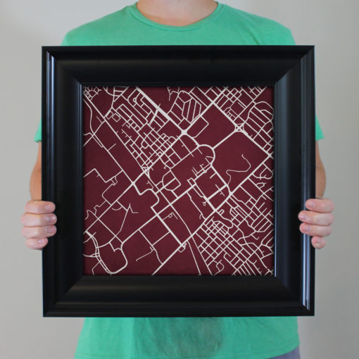 Texas A&M University Campus Map Art by City Prints - Image 5
