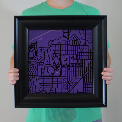 Texas Christian University Campus Map Art by City Prints - Image 5