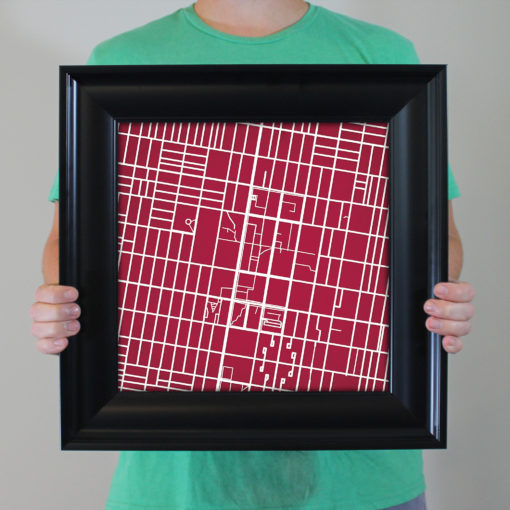 Temple University Campus Map Art by City Prints - Image 5
