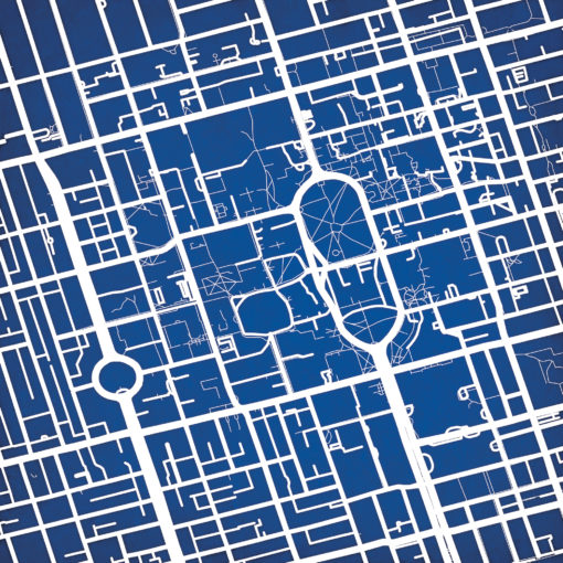 University of Toronto Campus Map Art by City Prints